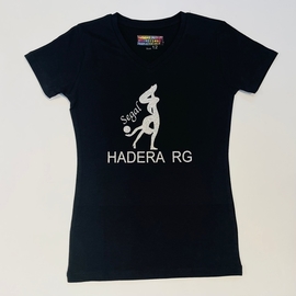 Black T-shirt short-sleeve HADERA SEGAL