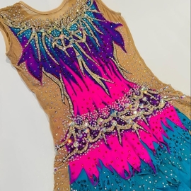 Pink-purple-turqiose leotard for rent