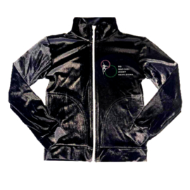 Velvet jacket with silver zipper and pockets NES TSIONA