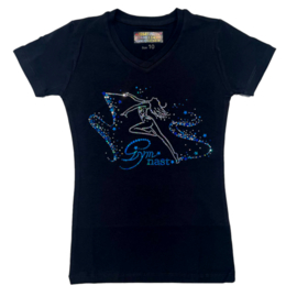 Black T-shirt short-sleeve BLUE RIBBON