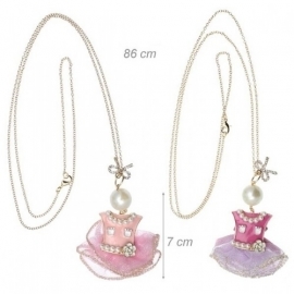 Necklace with pendant of tutu dress