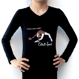 T-shirt long sleeve with crystals Brilliant Gymnast