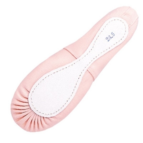 Full Sole Canvas Ballet Slippers Color Pink — Ajisai