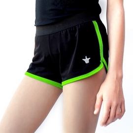 Shorts with green ending