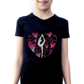 T-shirt Gymnast in heart