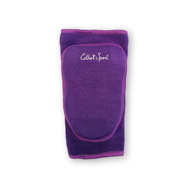 Purple knee pads with a hard pad
