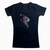Black T-shirt short-sleeve with minimalistic print
