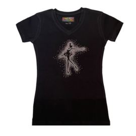 Black T-shirt short-sleeve Ballet