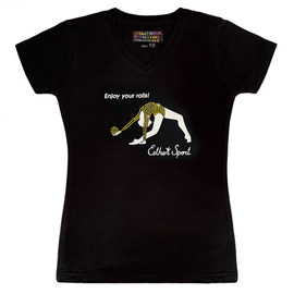 Black T-shirt short-sleeve Flexibility