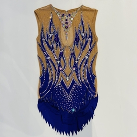 Purple leotard with lots of SWAROVSKI crystals for rent