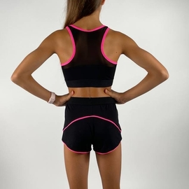 Black top with pink trim Esther Sport