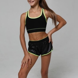 Black top with bright yellow trim Esther Sport