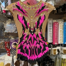 Pink black leotard for rent