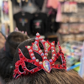 Hair crown decorated by crystals