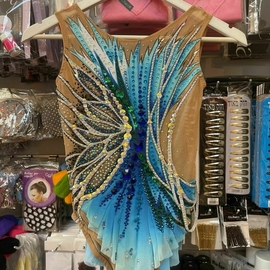 Blue light blue leotard for rent