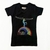 Black T-shirt short-sleeve Rainbow