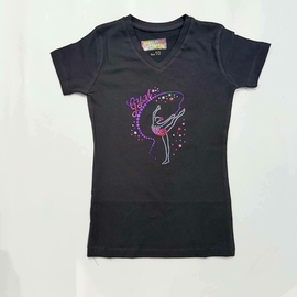 Black T-shirt short-sleeve PINK GYM