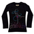 Black t-shirt long sleeve MULTICOLOR