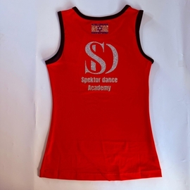Tank vest red SPEKTOR DANCING + ISR FLAG + NAME